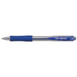 Uni Laknock 0.7mm Retractable Fine Blue Ballpoint Pen SN-100